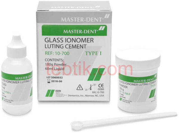 تصویر  سمان گلاس  آینومر لوتینگ سلف کیور  Master Dent