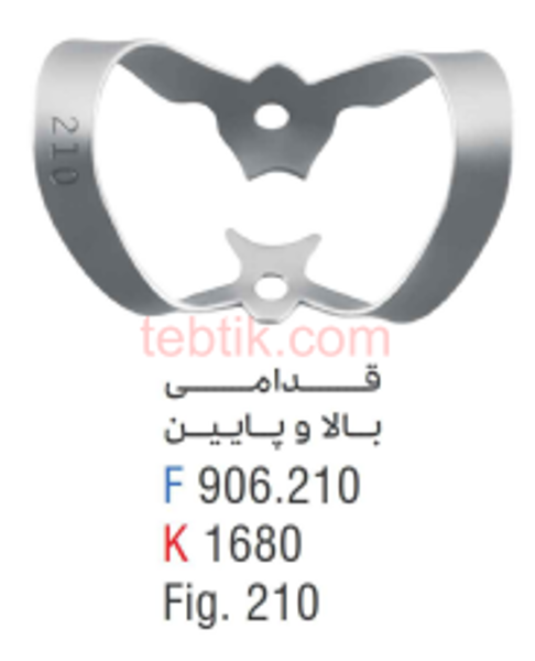 تصویر  کلمپ لبیال سنترال و کانین فالکن