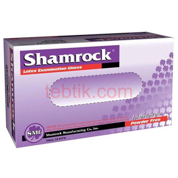 تصویر  دستکش لاتکس شمروک 100 عددی SHAMROCK LATEX