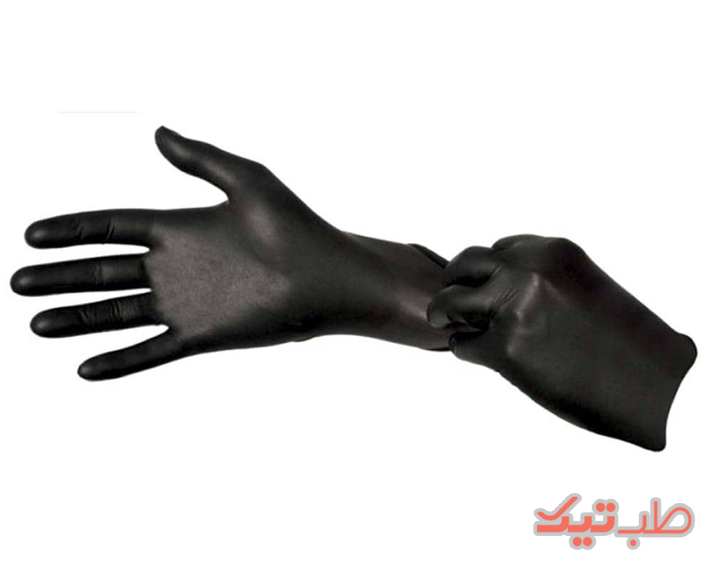 فروش دستکش نیتریل مشکی در طب تیک